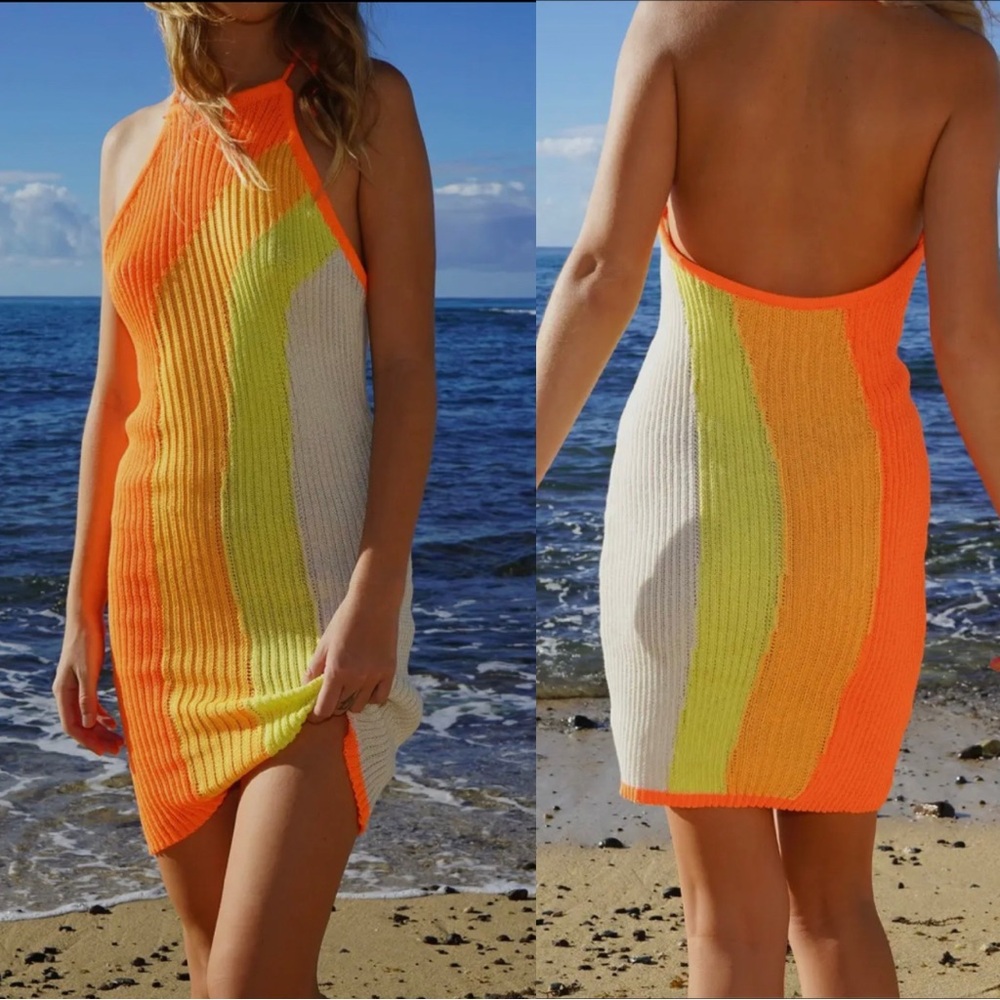 NWT Knit Summer Halter Dress